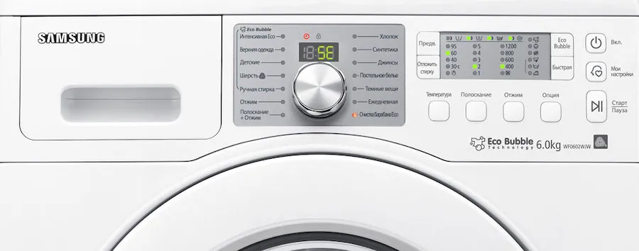 Коды ошибок стиральной машины Самсунг: 5Е (SE), Е2, 5С